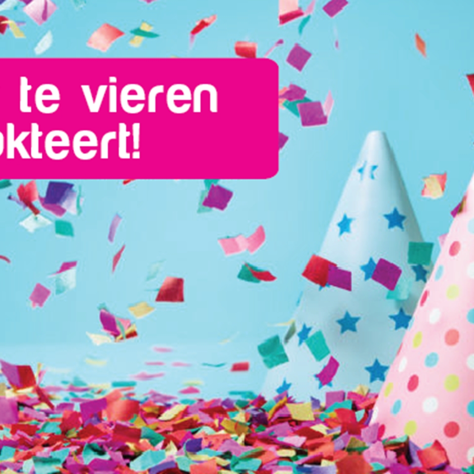 Wie wat te vieren heeft trakteert!