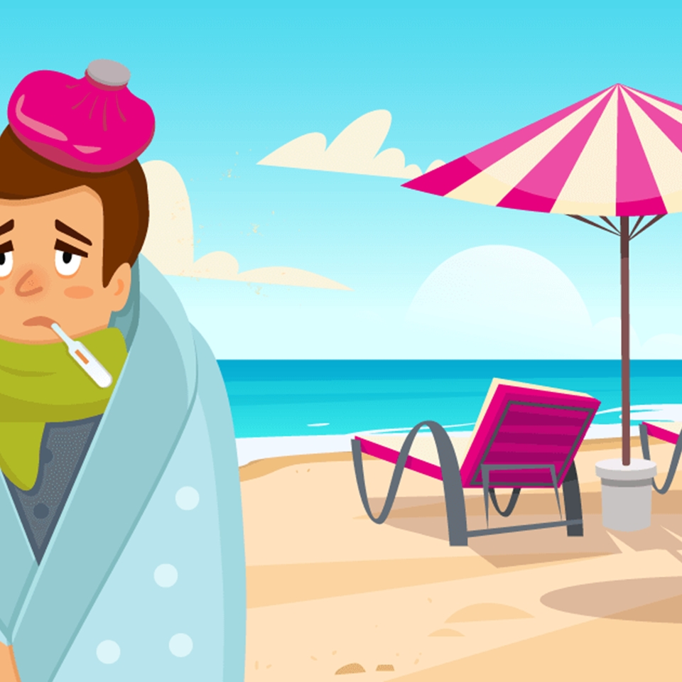 Ziek op vakantie gaan en ziek worden tijdens vakantie